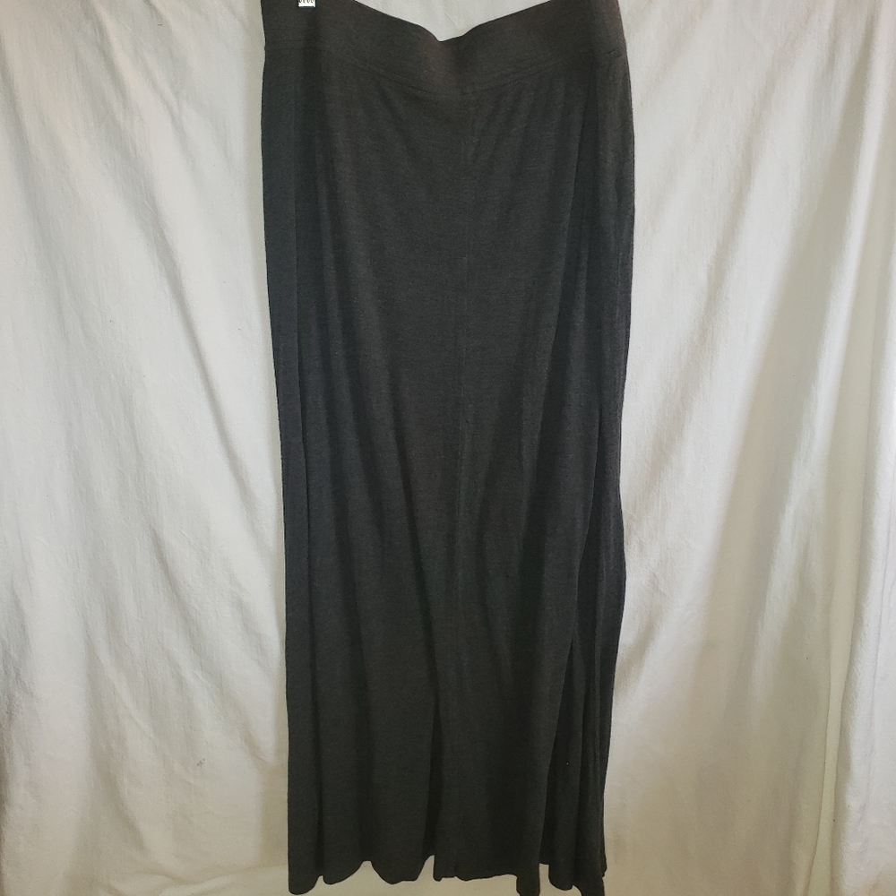 Coldwater Creek Gray Knit Maxi Skirt, Women's L14